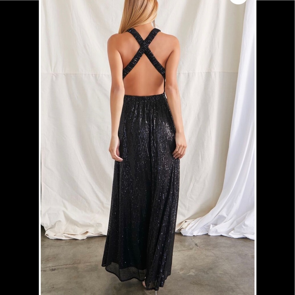 Squin maxi dress